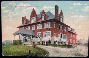 Vintage Postcard 1907-1915 Mercer Hospital, Trenton, NJ