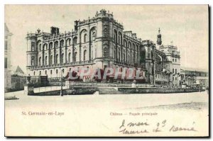 Postcard Old St Germain en Laye Chateau main Facade