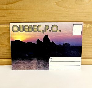 Quebec PQ Canada Vintage 1980s Postcard Fold Out Set