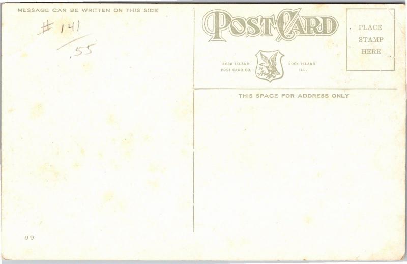 Davenport High School, Davenport Iowa Vintage Postcard J07