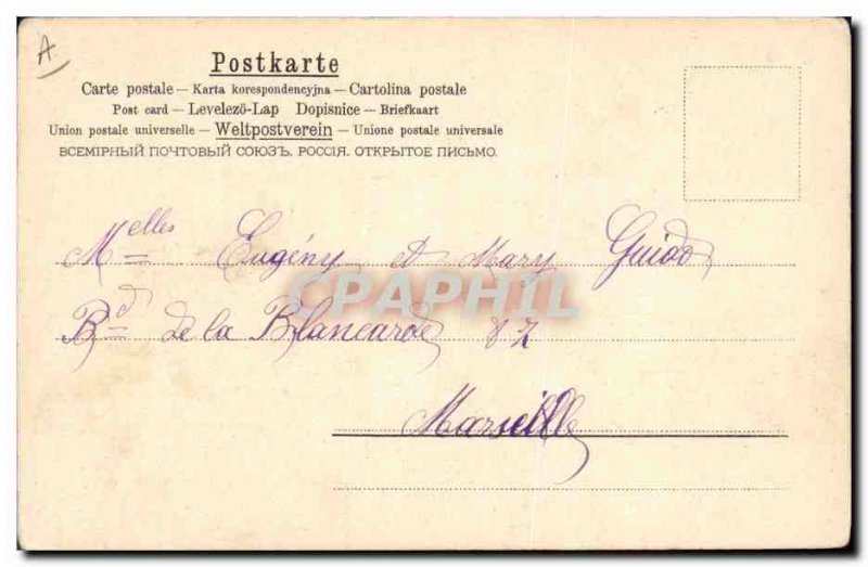 Old Postcard Pig Pig Clover