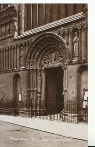 Kent Postcard - West Door - Rochester Cathedral - Ref TZ5778