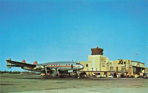 Indianapolis IN Weir Cook Airport TWA Airplane Postcard