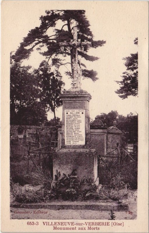 CPA VILLENEUVE-sur-VERBERIE Monument aux Morts (130720)