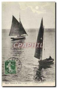 Old Postcard Fishing Fishing Boat