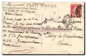 Postcard Old Church St. Spire Corbeil