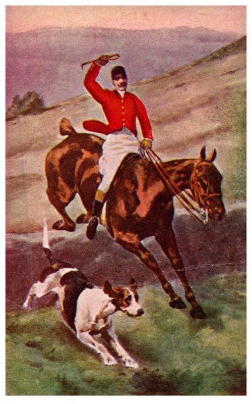 Dog , Fox Hunt , in the rear