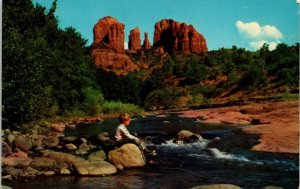 Cathedral Rock Oak Creek Canyon Flagstaff Arizona AZ VTG Postcard UNP Unused  