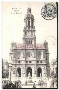 Old Postcard Paris Church of the Trinity