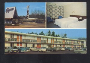 STATESBORO GEORGIA BRANT'S MOTEL OLD CARS VINTAGE ADVERTISING POSTCARD