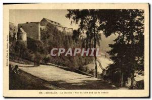 Old Postcard Bouillon Le Chateau South Coast of view on the Semois