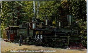 MILL VALLEY, CA    MT TAMALPAIS RAILWAY Train   1909    Postcard