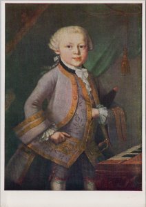 Art Postcard - Painting of Mozart Im Galakleide, Salzburg, Austria  RR15630