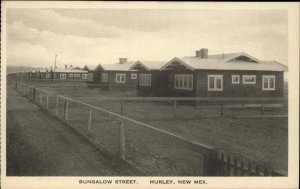 Hurley New Mexico NM Bungalow Street Vintage Postcard