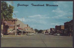 Greetings From Thomahawk,WI Postcard