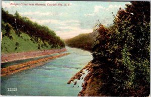 Postcard WATER SCENE Catskill Mountains New York NY AN3031