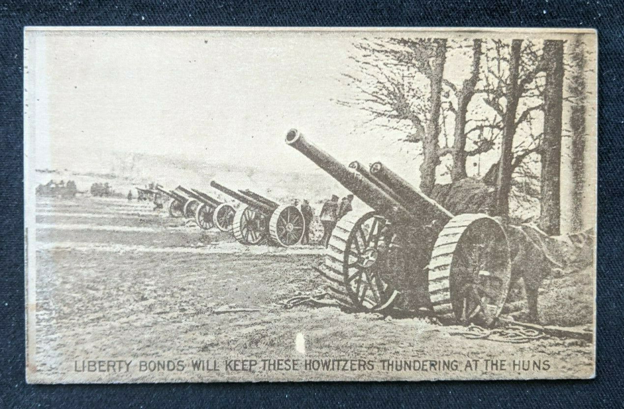Mint Vintage WWI Liberty Bonds US Army Artillery Real Picture Postcard ...