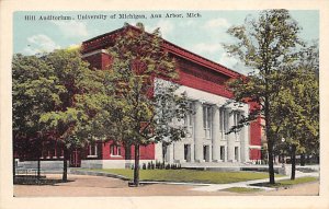 University Of Michigan Hill Auditorium - Ann Arbor, Michigan MI