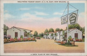 Postcard Hollywood Tourist Court Hotel New Orleans LA