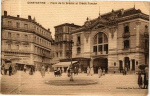 CPA AK Algérie-Constantine-Place de la Bréche et Credit Foncier (236323)