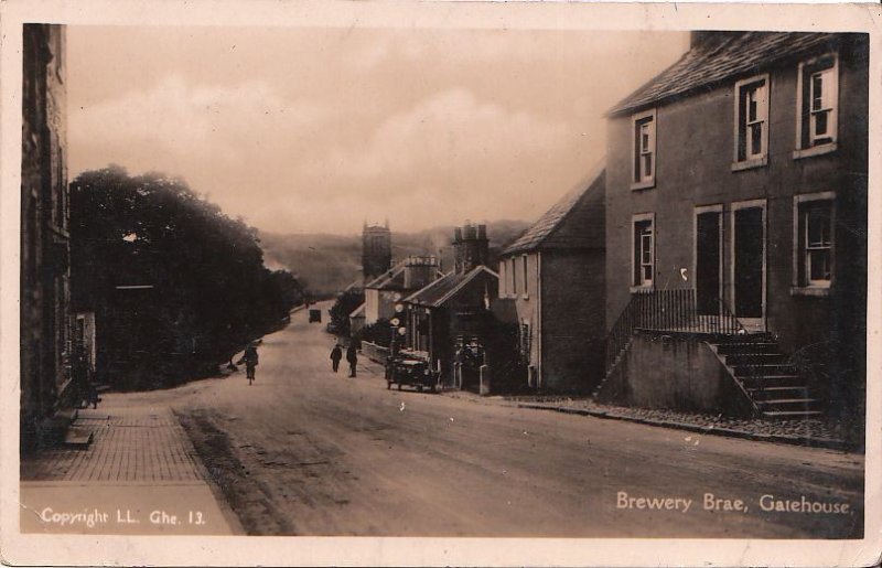 Postcard RPPC Brewery Brae Gatehouse