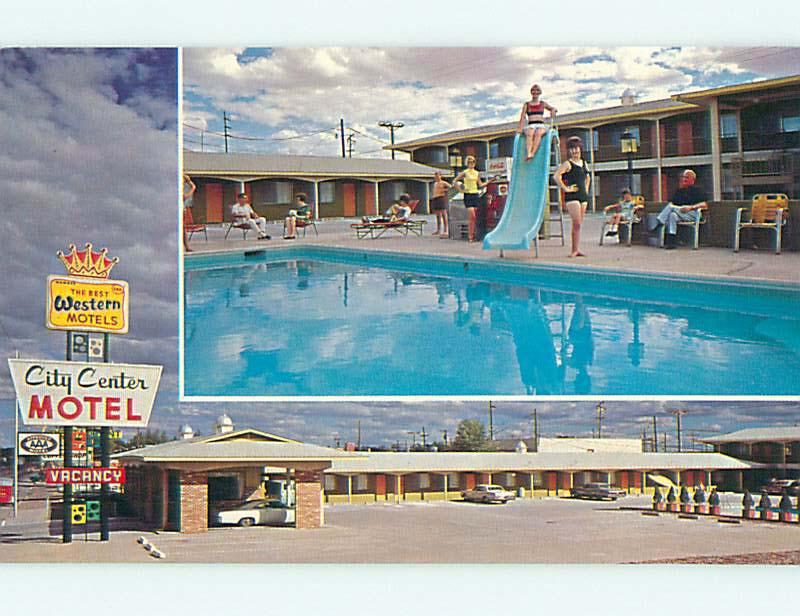 Unused Pre-1980 BATHING BEAUTY AT CITY CENTER MOTEL Holbrook Arizona AZ u6294-23