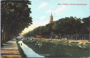 Netherlands Den Helder Helders Kanaal Vintage Postcard 09.38