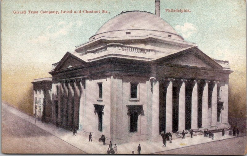 Philadelphia Pennsylvania Girard Trust Company Bank Postcard Z11