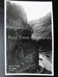 Vintage RPPC - 'Wind Rock' Cheddar Gorge