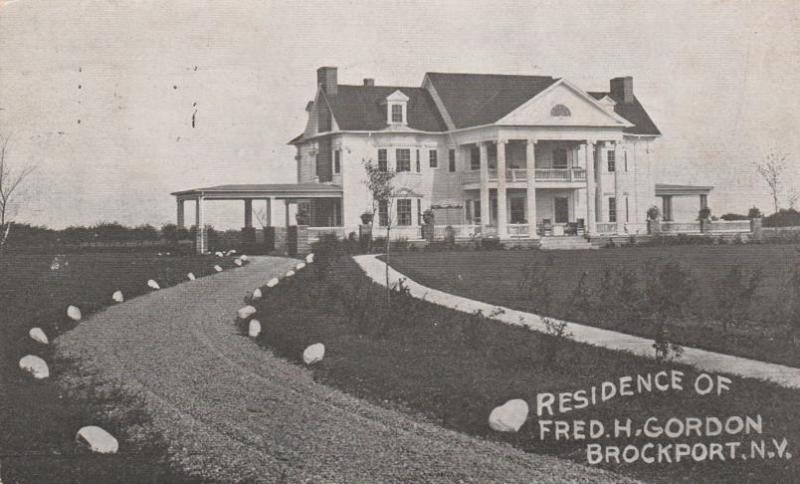 Residence of Fred H. Gordon - Brockport NY, New York - pm 1909 - DB