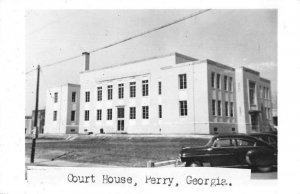 Perry Georgia Court House Real Photo Vintage Postcard JF685860