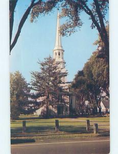 1950's CAPE COD CHURCH Harwichport postmark & Published In Provincetown MA G3915