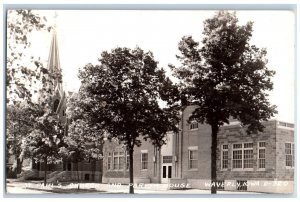 Waverly Iowa IA Postcard RPPC Photo St. Paul's Church And Parish House 1942