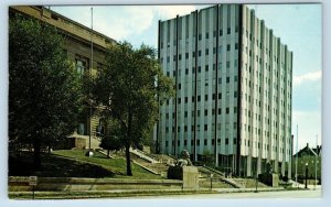 3 Postcards AKRON, Ohio OH ~ Skyline SUMMIT COUNTY COURT HOUSE Art Institute