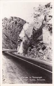 Arizona Curves In Telegraph Pass Near Yuma Real Photo