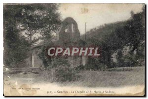 Old Postcard Gemenos the chapel of St Martin St Pons