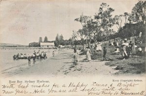 AUSTRALIA~ROSE BAY-SYDNEY HARBOUR~1905 KERRY PHOTO POSTCARD