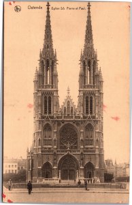 Postcard Belgium Eglise SS Pierre et Paul