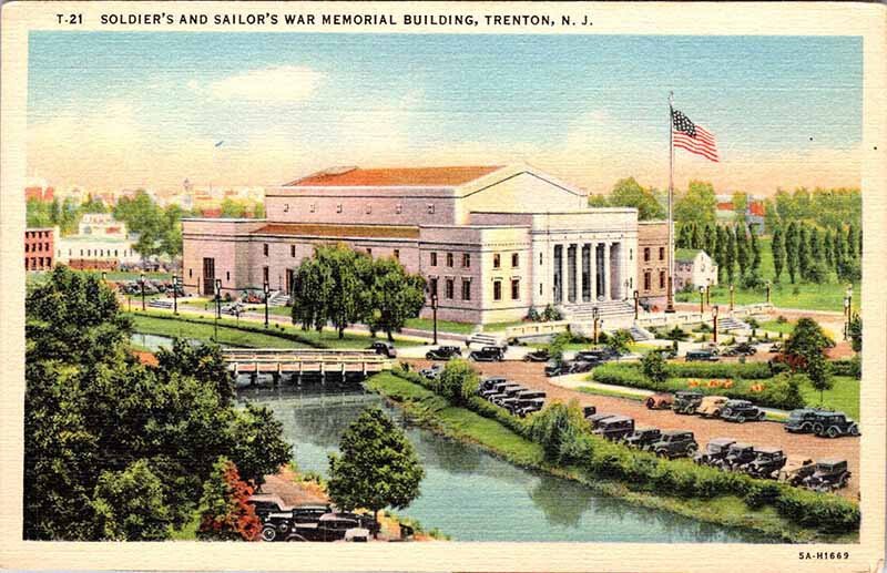 Postcard BUILDING SCENE Trenton New Jersey NJ AN2581