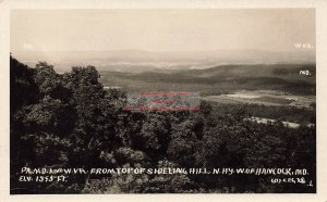 MD, Hancock, Maryland, RPPC, View From Sideling Hill, Gerkins Photo