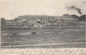 Railroad Siding at Sanitary Can Company - Fairport NY, New York - pm 1907 - UDB