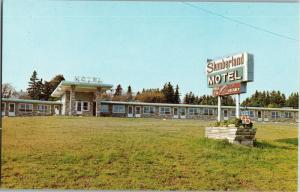 Slumberland Motel Aulac New Brunswick Vintage Postcard O23