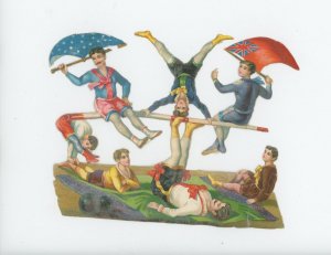 1880's-90's Victorian Acrobatic Paper Circus *BE