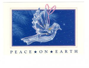 Beautiful Crystal Dove Ornament, Peace On Earth, Christmas,