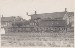 LMS Class 0-6-0 No 3044 Johnson 1878 Train Real Photo Postcard