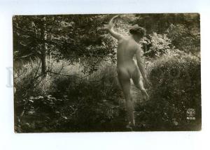 3129042 NUDE Woman FAIRY Dance Forest Vintage PHOTO NOYER #4132