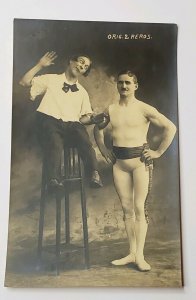 RPPC THE ORIG. REROS CIRCUS PERFORMER REAL PHOTO Postcard B14