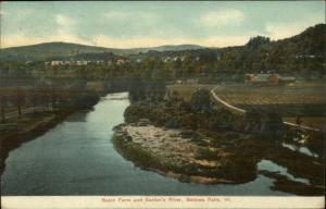 Bellows Falls VT Basin Farm 1908 Used Postcard