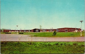 Vtg Zionsville Indiana IN The Baptist Home Retirement Home 1950s Chrome Postcard