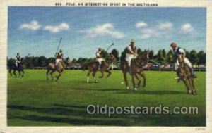 An Interesting sport in the southland Polo, Sports, Unused 